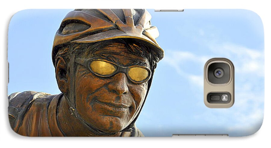 Sports Galaxy S7 Case featuring the photograph The Cyclist by AJ Schibig