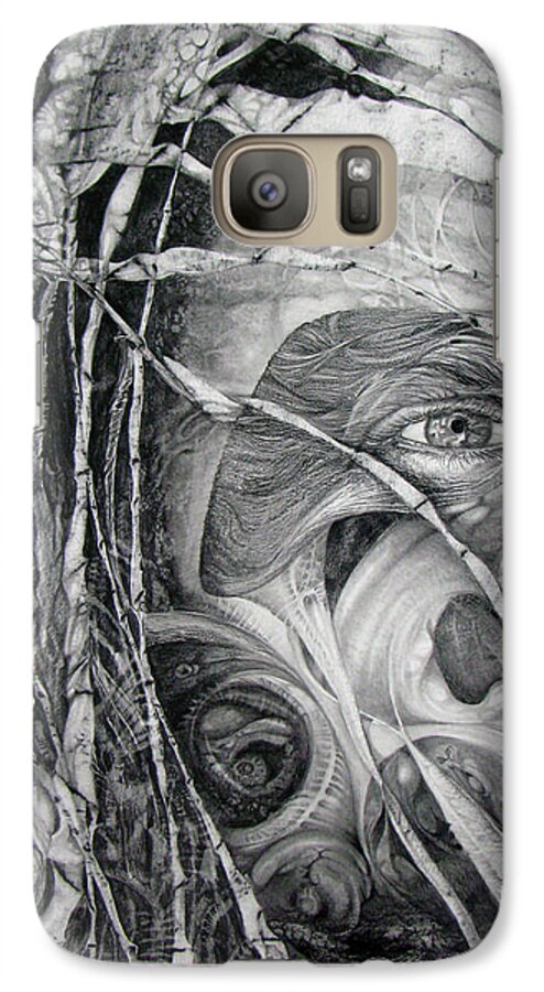 Fomorii Galaxy S7 Case featuring the drawing The Eye of the Fomorii - Regrouping for the Battle by Otto Rapp
