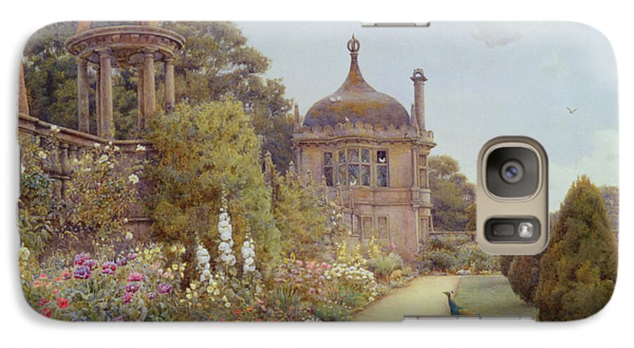 Walled Galaxy S7 Case featuring the painting The Gardens At Montacute in Somerset by Ernest Arthur Rowe