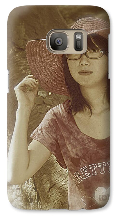 Girl Galaxy S7 Case featuring the photograph The Japanese girl by Tim Ernst