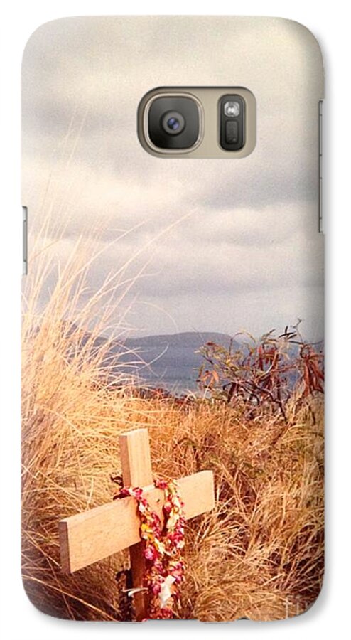 Cross Galaxy S7 Case featuring the photograph The Little Cross by Carla Carson