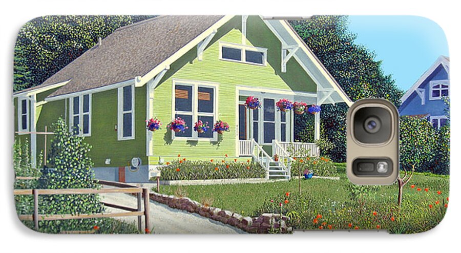 Powell River Galaxy S7 Case featuring the painting Our neighbour's house by Gary Giacomelli
