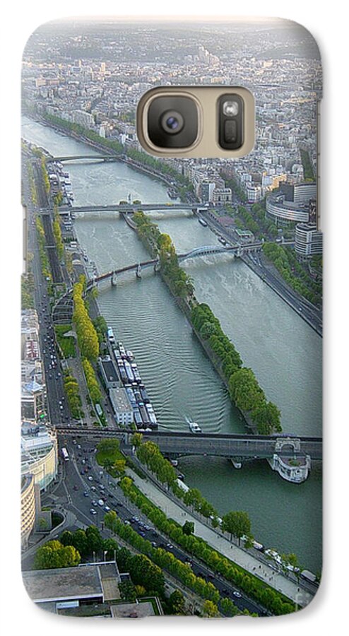 Paris Galaxy S7 Case featuring the photograph The River Seine by Deborah Smolinske
