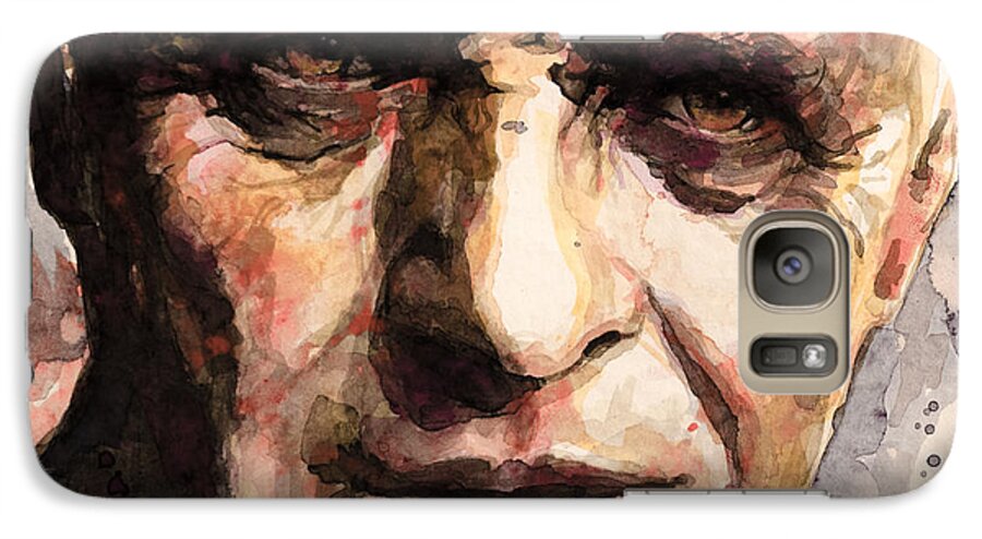 Anthony Hopkins Galaxy S7 Case featuring the painting The Silence of the Lambs by Laur Iduc