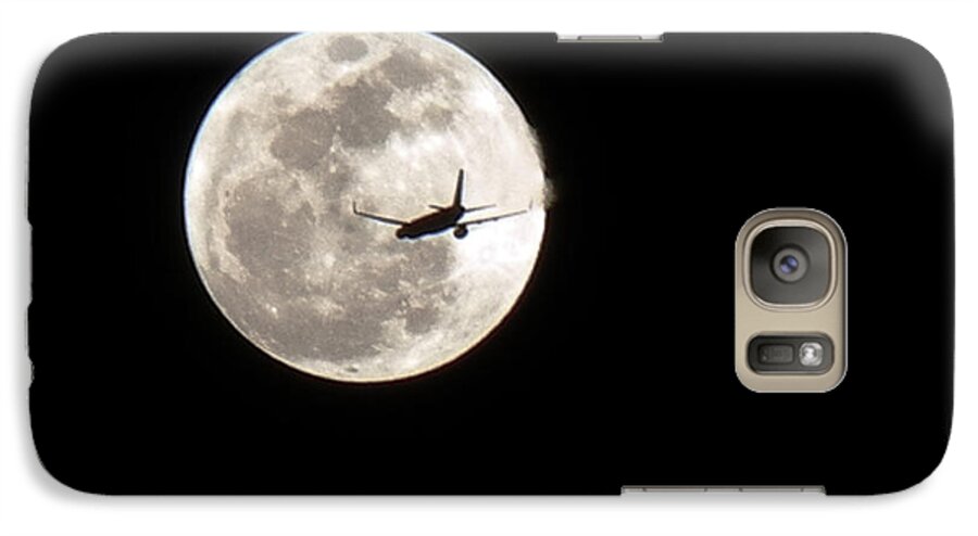 Moon Galaxy S7 Case featuring the photograph To the Moon by Culture Cruxxx