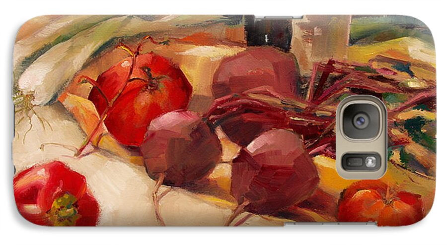 Still Life Galaxy S7 Case featuring the painting Tom's Bounty by Michelle Abrams