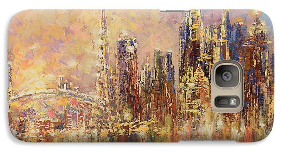 Toronto Galaxy S7 Case featuring the painting Toronto yyz by Tatiana Iliina