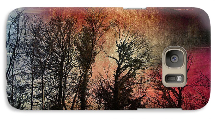 Trees Galaxy S7 Case featuring the digital art Trees No.7 by No Alphabet