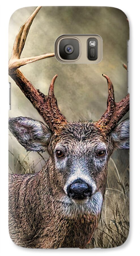 Animal Galaxy S7 Case featuring the digital art Trophy 10 Point Buck by Mary Almond