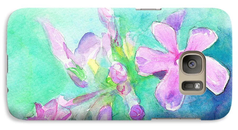 C Sitton Painting Paintings Galaxy S7 Case featuring the painting Tropical Flowers by C Sitton