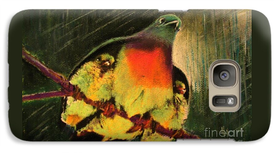 Birds Galaxy S7 Case featuring the drawing Under His Wings by Hazel Holland