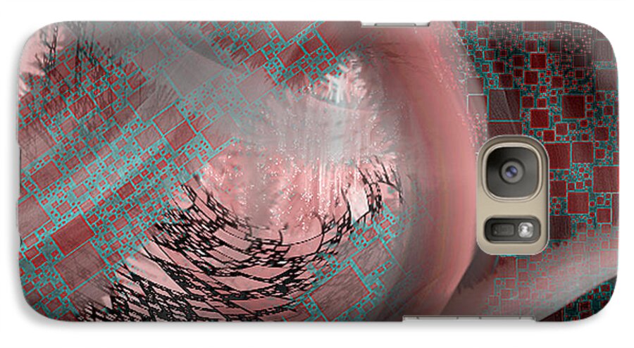 Uninabitated Life Galaxy S7 Case featuring the digital art Uninabitated life - abstract art by Giada Rossi by Giada Rossi