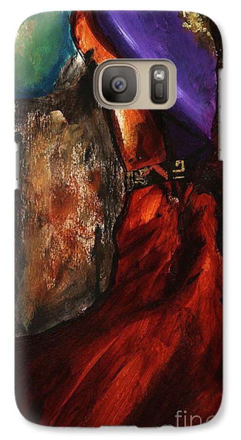 Galaxy S7 Case featuring the painting Untitled Abstrak by Alga Washington
