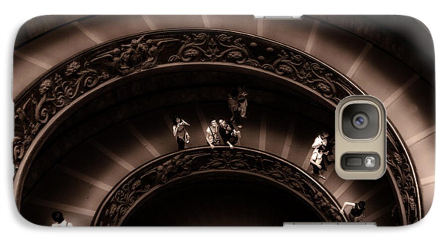 Italy Galaxy S7 Case featuring the photograph Vatican Museum Spiral Staircase by Rob Tullis