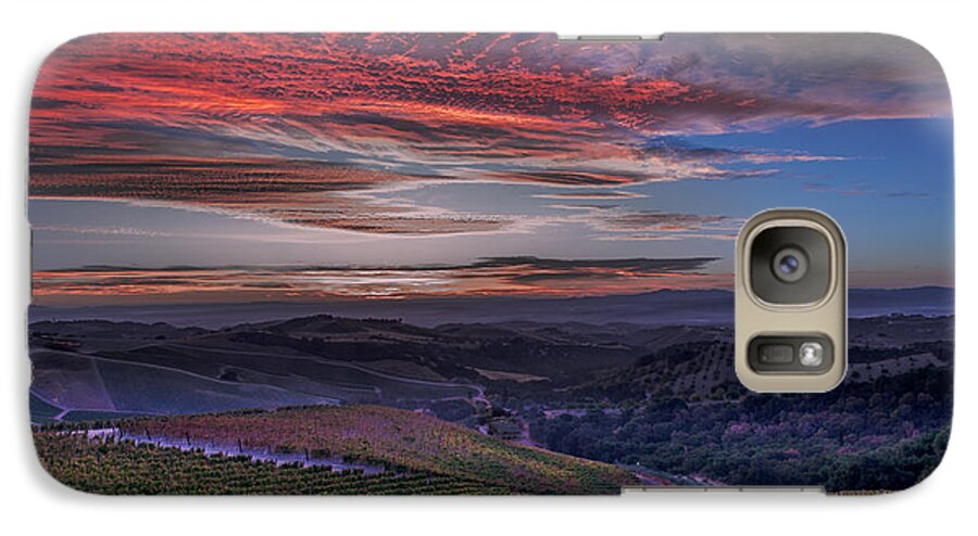 Paso Robles Galaxy S7 Case featuring the photograph Waiting for the Sun in Adelaida by Tim Bryan
