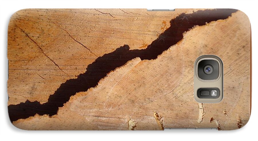 Wood Galaxy S7 Case featuring the photograph Warm Willow Wood-III by Patricia Overmoyer