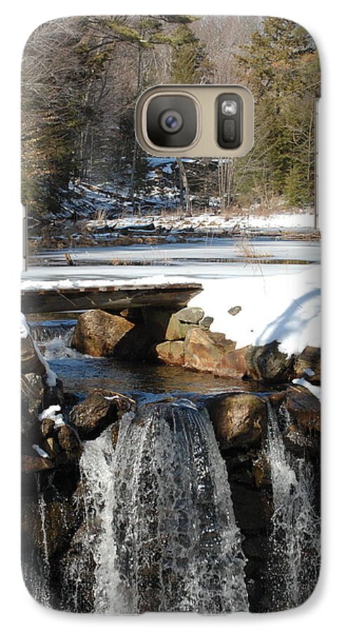 Dam Galaxy S7 Case featuring the photograph Water Over The Dam by Mim White