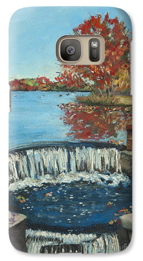 Waterfall Galaxy S7 Case featuring the painting Waterfall Brookwood Hall by Susan Herbst