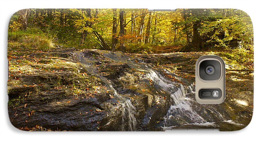 Vermont Galaxy S7 Case featuring the photograph Waterville Waterfall Revisited by Alice Mainville
