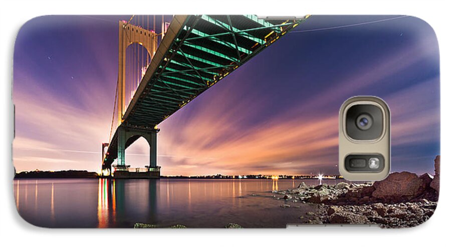 Horizontal Galaxy S7 Case featuring the photograph Whitestone Bridge by Mihai Andritoiu