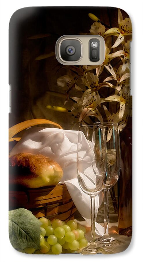 Wine Galaxy S7 Case featuring the photograph Wine and Romance by Tom Mc Nemar