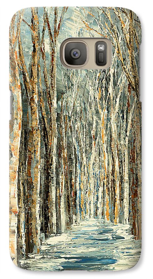 Forest Galaxy S7 Case featuring the painting Winter Dreams by Tatiana Iliina