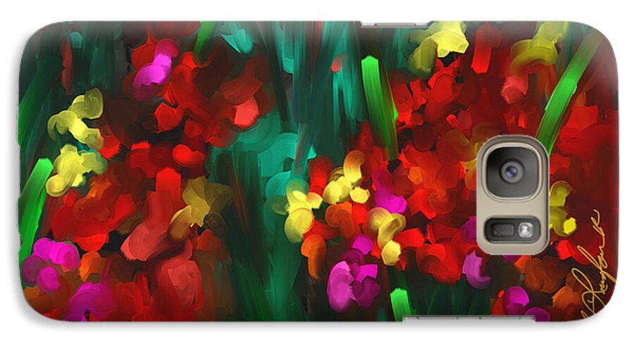 Flowers Galaxy S7 Case featuring the painting Wishing for Spring by Steven Lebron Langston