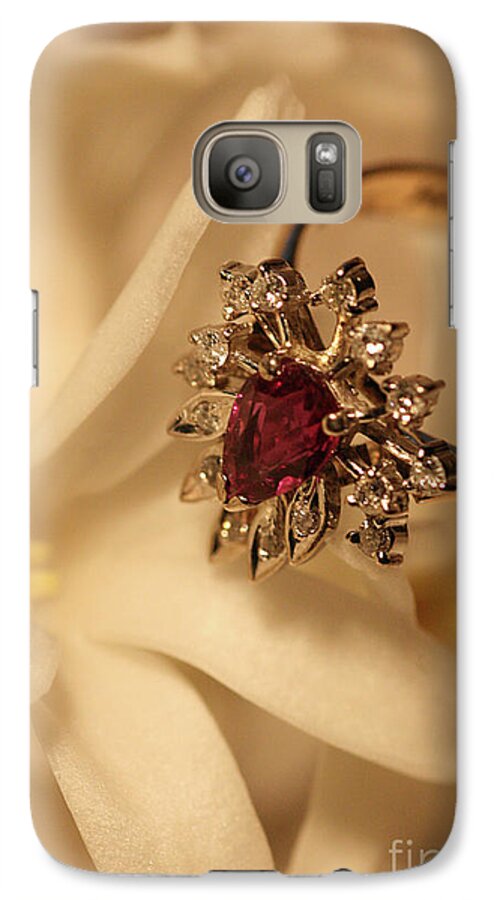 Flower Galaxy S7 Case featuring the photograph With Love by Joy Watson