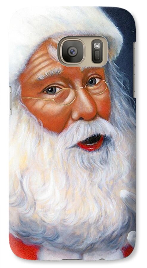 Christmas Galaxy S7 Case featuring the painting You Better Watch Out 2 by Joni McPherson