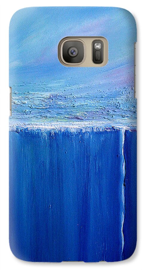 Abstract Galaxy S7 Case featuring the painting Reflection of Yesterday Series #1 by Dolores Deal