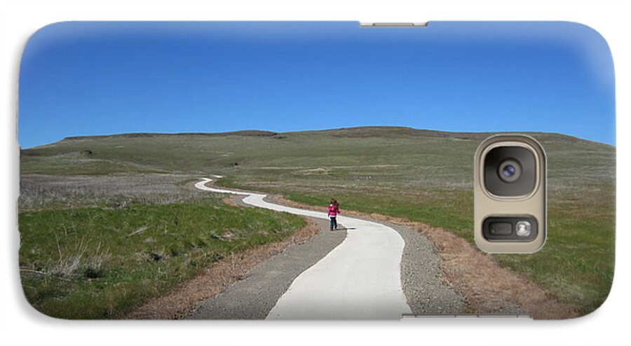 Child Galaxy S7 Case featuring the photograph Along The Path by Laurianna Taylor