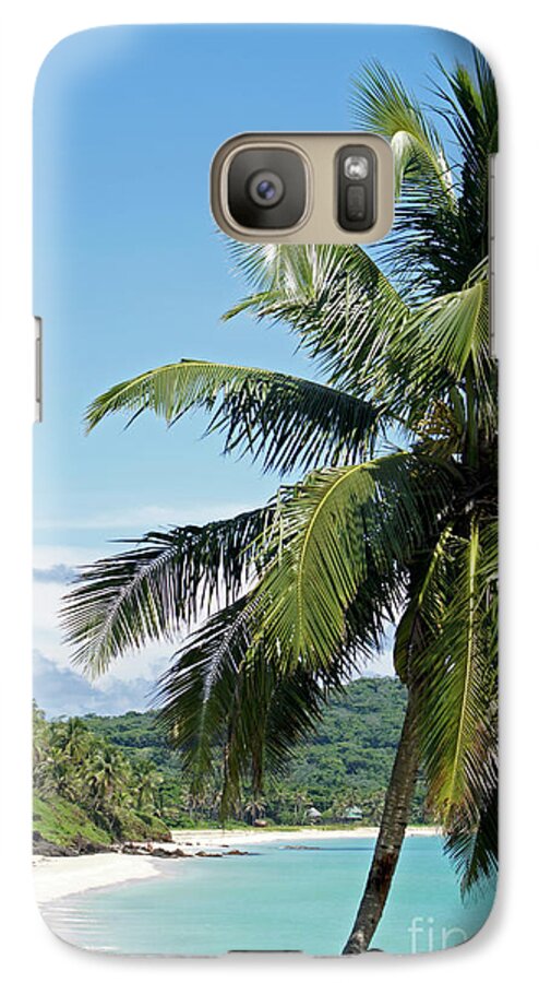 Nicaragua Galaxy S7 Case featuring the photograph Big Corn Island Palm Tree Nicaragua by John Mitchell