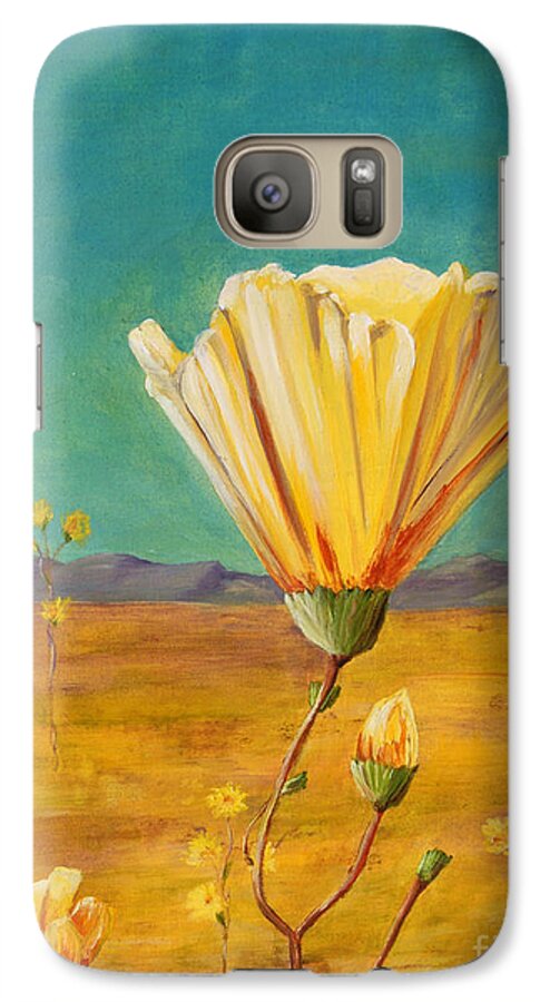 Desert Galaxy S7 Case featuring the painting California Desert Closeup by Terry Taylor
