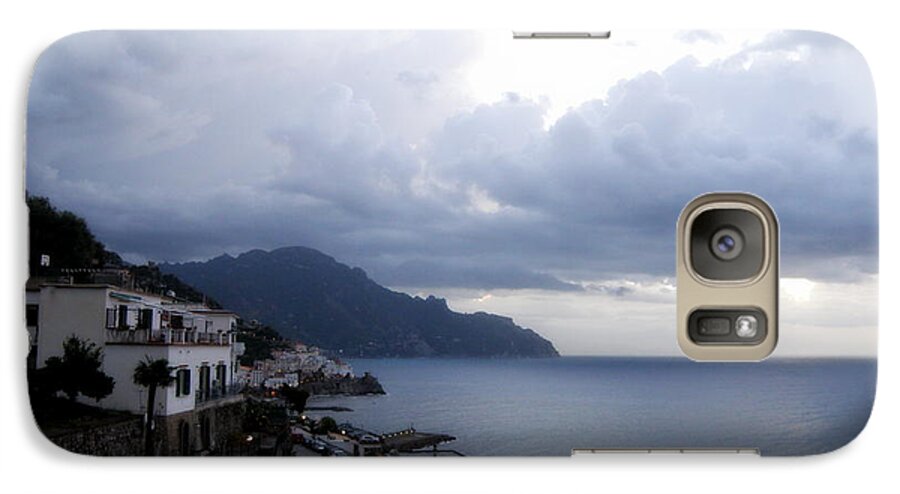 Santa Caterina Galaxy S7 Case featuring the photograph Early Morning View Of Amalfi From Santa Caterina Hotel by Tatyana Searcy