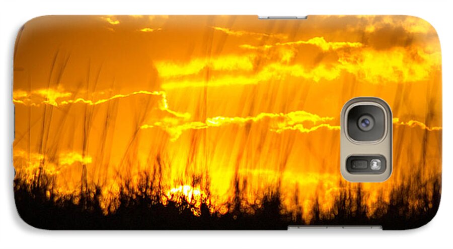 Sunset Galaxy S7 Case featuring the photograph Firey Sunset by Shannon Harrington