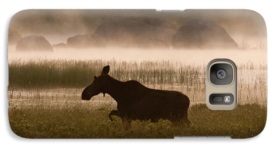Moose Galaxy S7 Case featuring the photograph Foggy Stroll by Brent L Ander