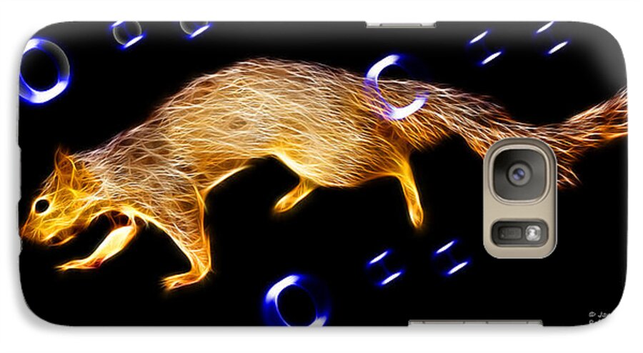 Digital Art Galaxy S7 Case featuring the digital art Fractal - Searching - Robbie The Squirrel -7828 by James Ahn