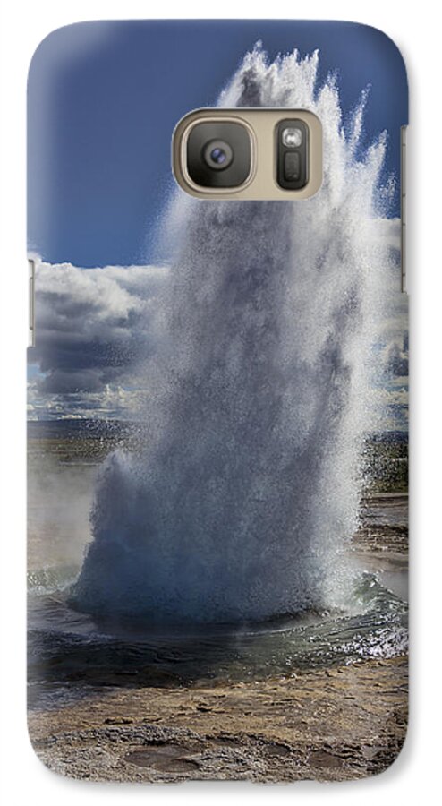Geysir Galaxy S7 Case featuring the photograph Geysir 3 by David Gleeson