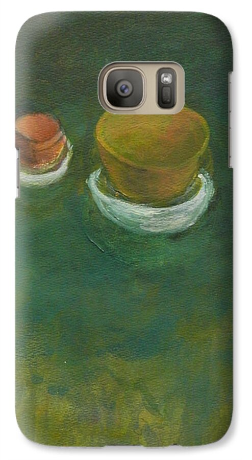 Still Life Galaxy S7 Case featuring the painting Ginger Pot by Kathleen Grace