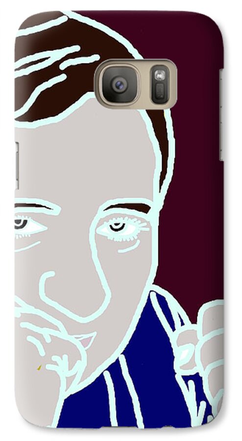 Digital Drawing Galaxy S7 Case featuring the digital art I Am A Fighter by Ester McGuire