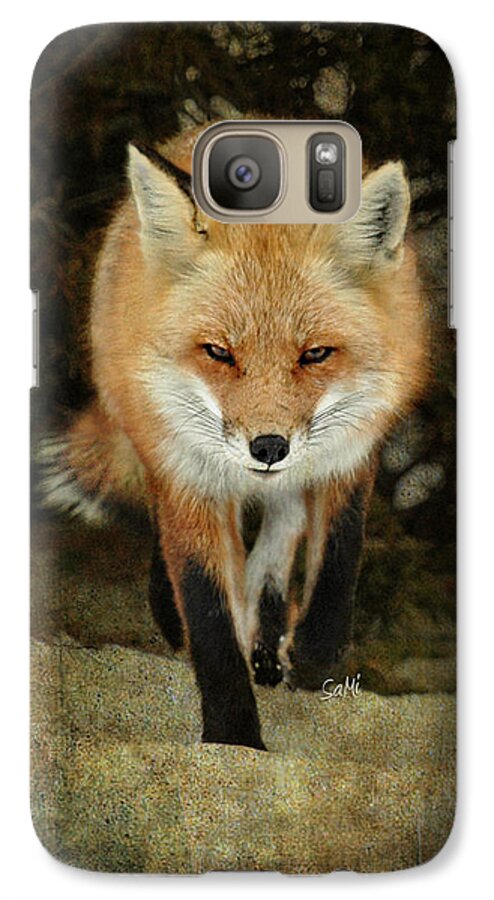 Fox Galaxy S7 Case featuring the photograph Island beach fox by Sami Martin