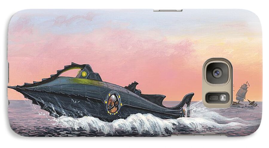Jules Verne's Nautilus Submarine, Artwork Galaxy S7 Case by Richard Bizley  - Pixels