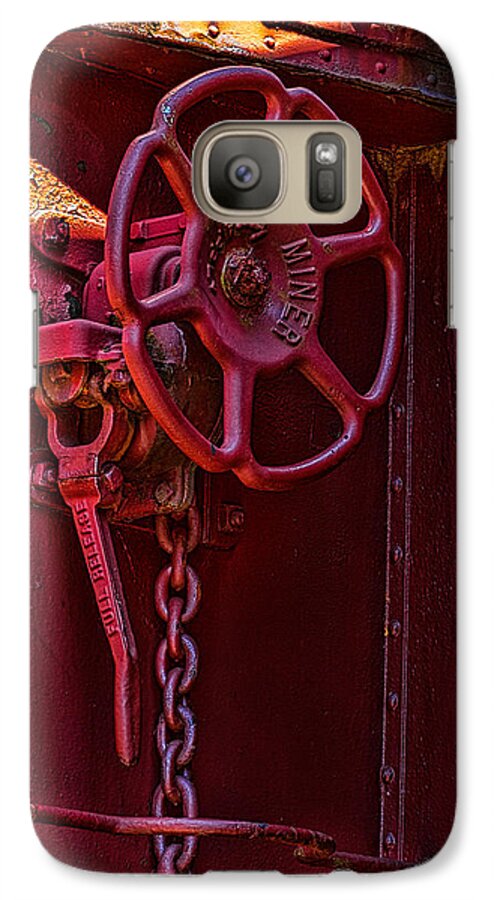 Train Galaxy S7 Case featuring the photograph Last Red Caboose by Ken Stanback