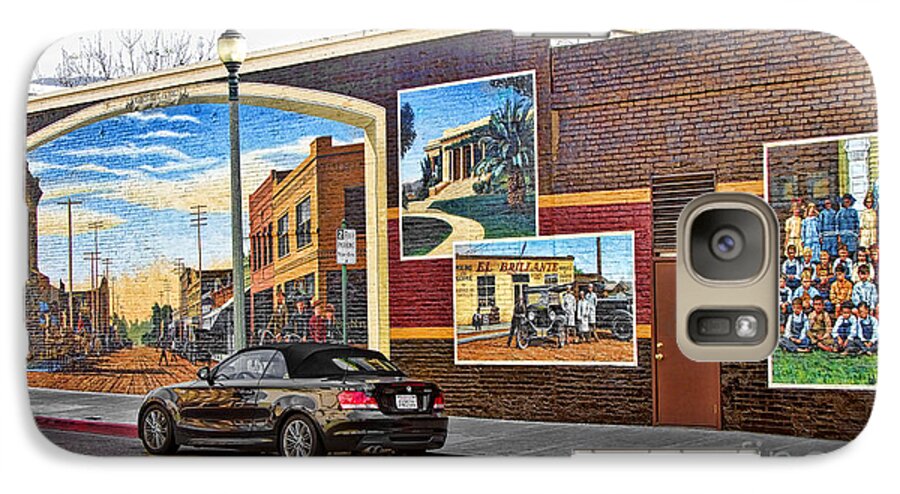 Bmw Galaxy S7 Case featuring the photograph Old Town Santa Paula Mural by Jason Abando
