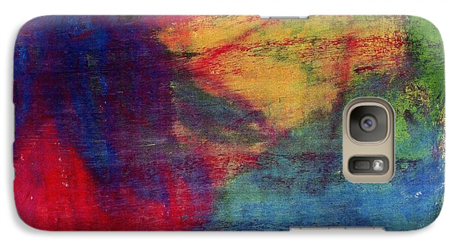 Oil Pastel Drawing Galaxy S7 Case featuring the drawing Moms Favorite Drawing by Patrick Morgan