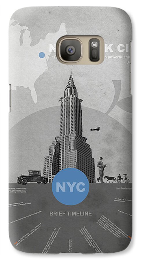 New York Galaxy S7 Case featuring the photograph NYC Poster by Naxart Studio