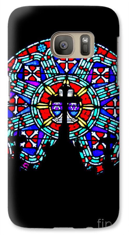 Stained Glass Galaxy S7 Case featuring the photograph Painted Glass by Randall Cogle