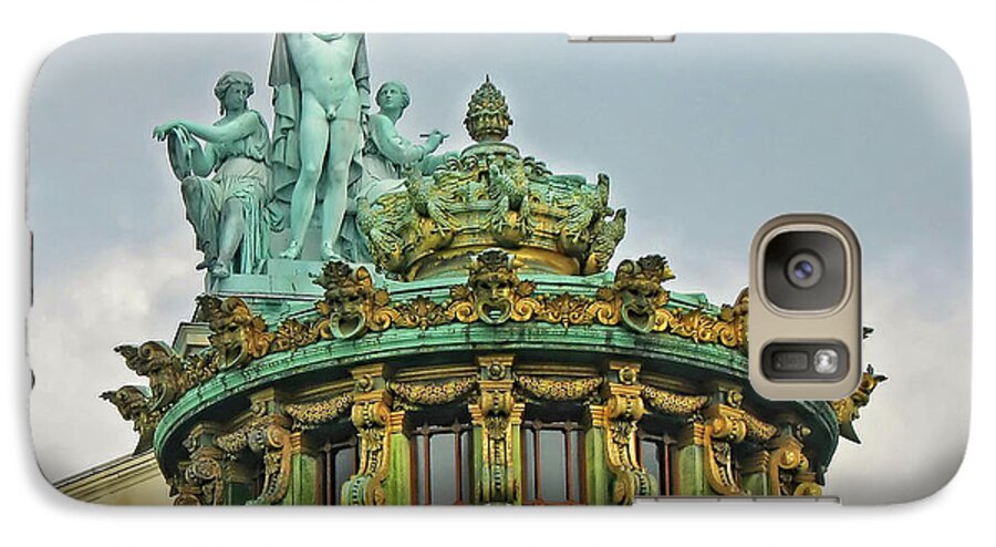 Paris Opera House Galaxy S7 Case featuring the photograph Paris Opera House Roof by Dave Mills
