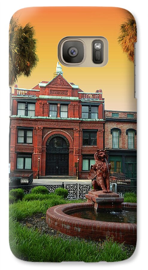Savannah Galaxy S7 Case featuring the photograph Savannah Cotton Exchange by Paul Mashburn