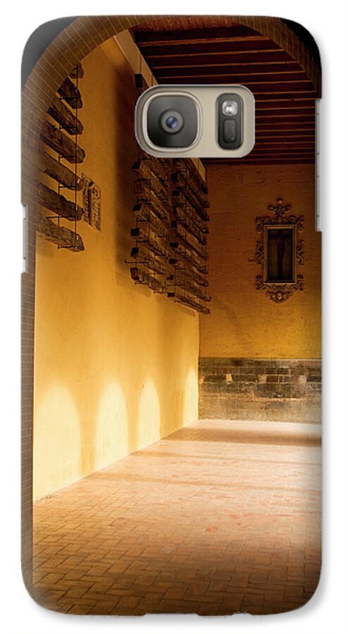 Arched Doorway Galaxy S7 Case featuring the photograph Shaded Portal by Lorraine Devon Wilke